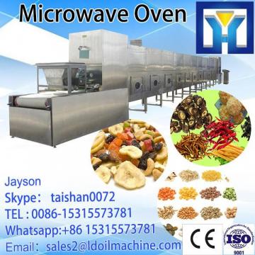 Conveyor microwave drying and sterilization machine for herbs powder